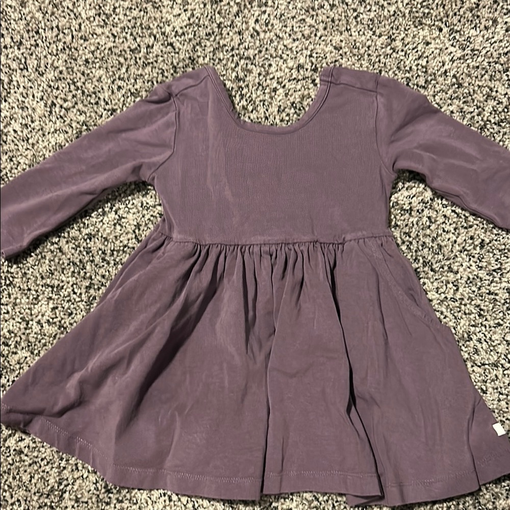 Ruffle Butts Purple Puff Sleeve Sundress